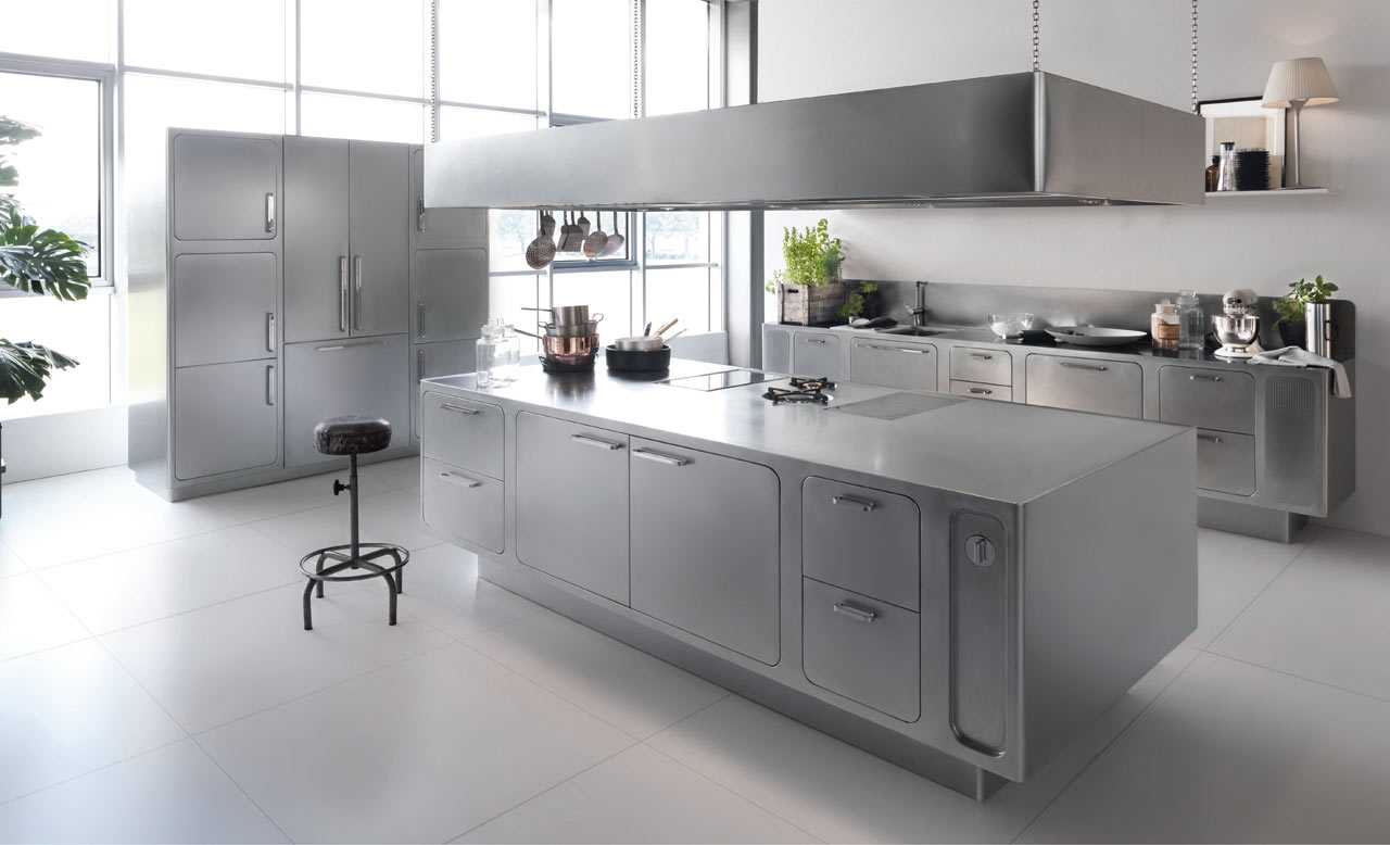 Kitchen with Stainless Steel